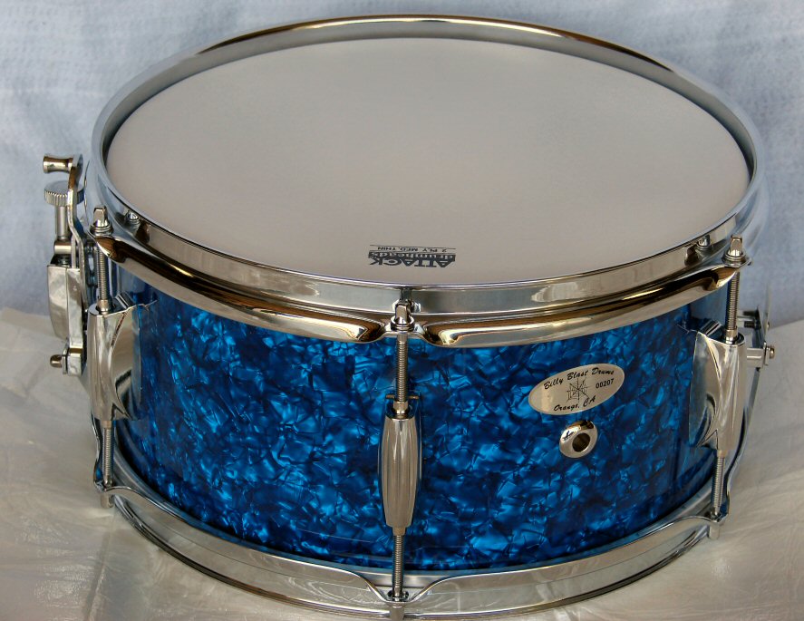 12"X6" Blue Pearl Snare Drum